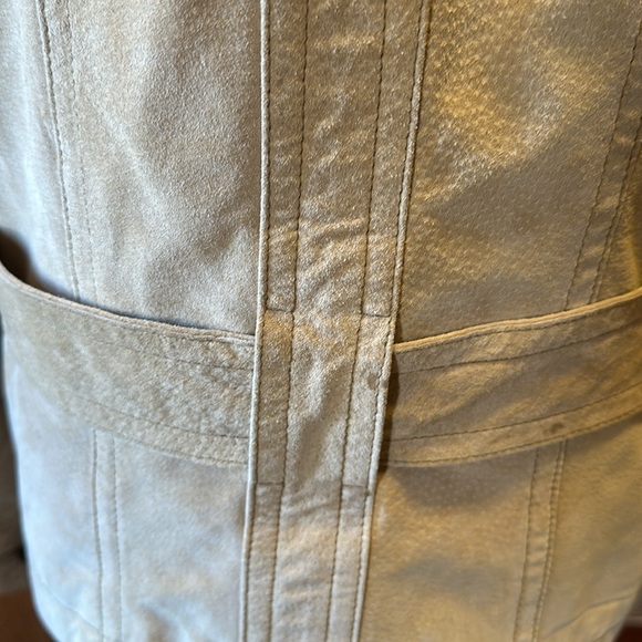 Leather/Suede Great Northwest Clothing Company Leather Belted Blazer size medium - Picture 11 of 16